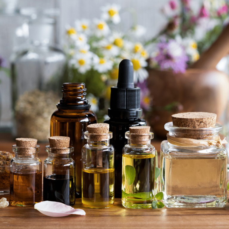 Image showing products used to create & buy your own custom essential oil blend.
