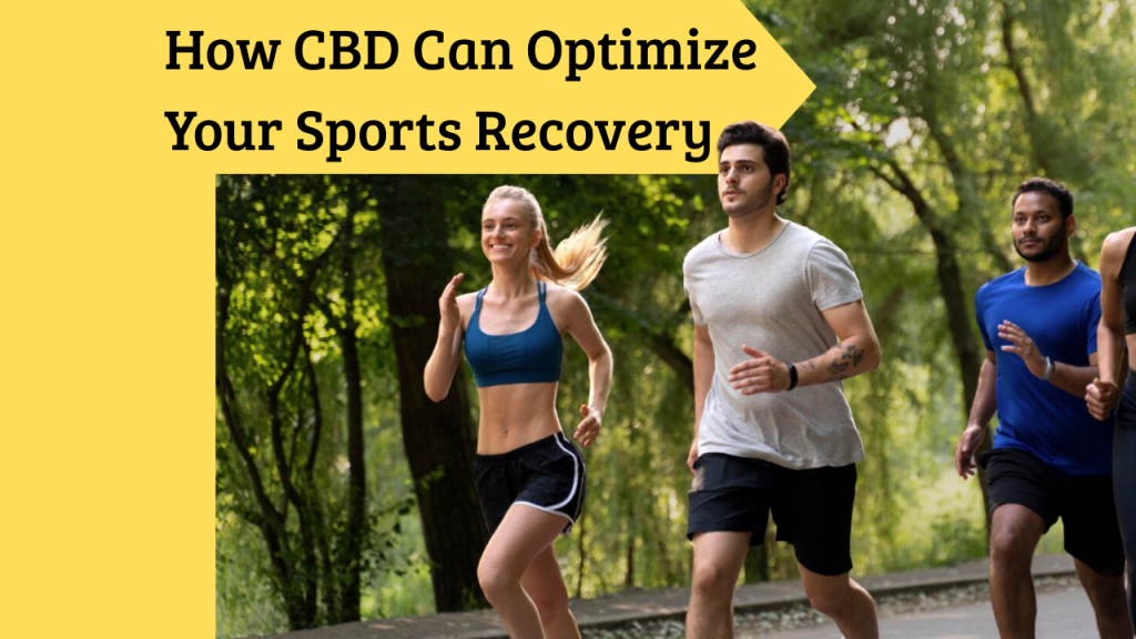 Illustration showing how CBD can improve sports recovery.