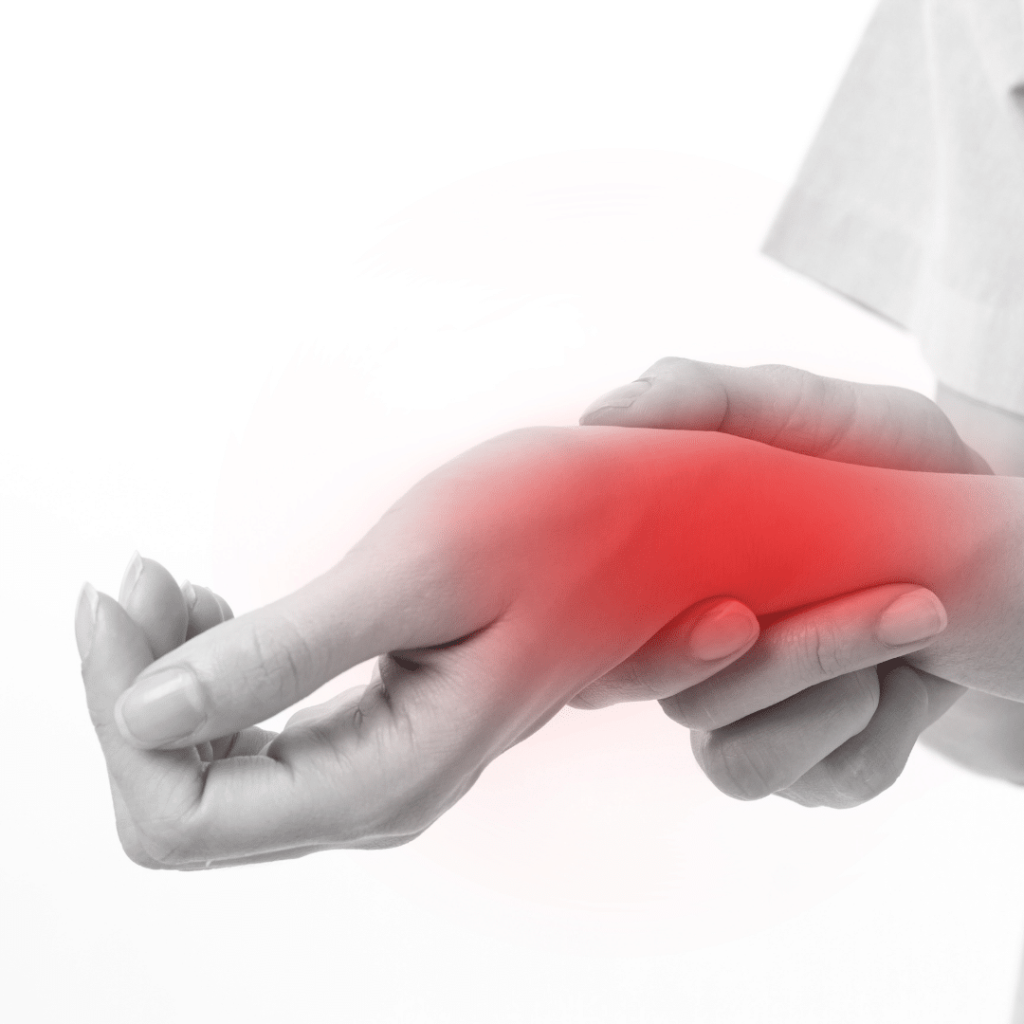 Image showing inflammation from arthritis.