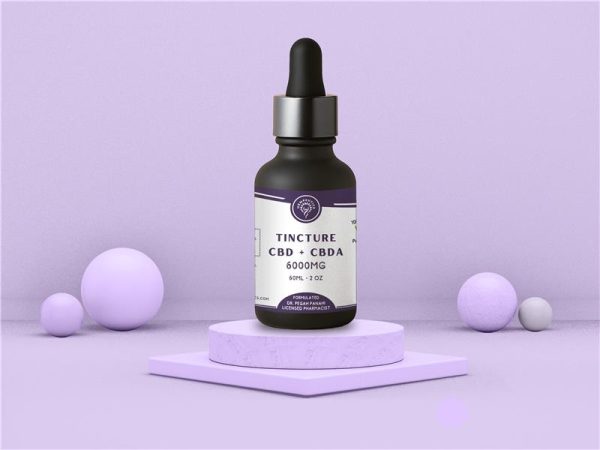 Image showing CBD + CBDA 6000 mg tincture.