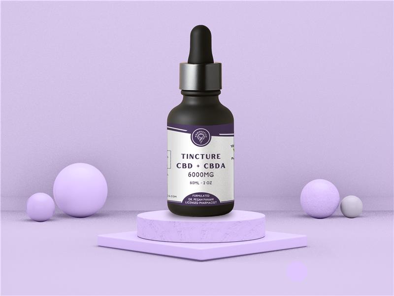 Image showing CBD + CBDA 6000 mg tincture.