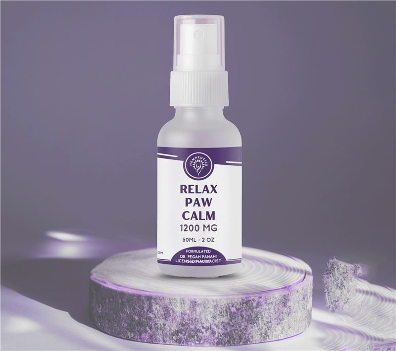 Image showing Relax Paw Calm 1200 mg tincture.
