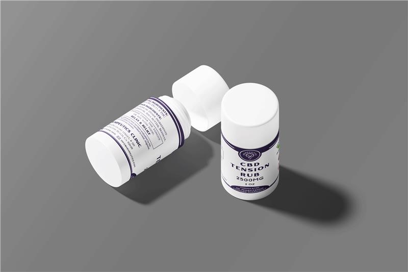 Image showing CBD Tension Rub 2500 mg roll on.