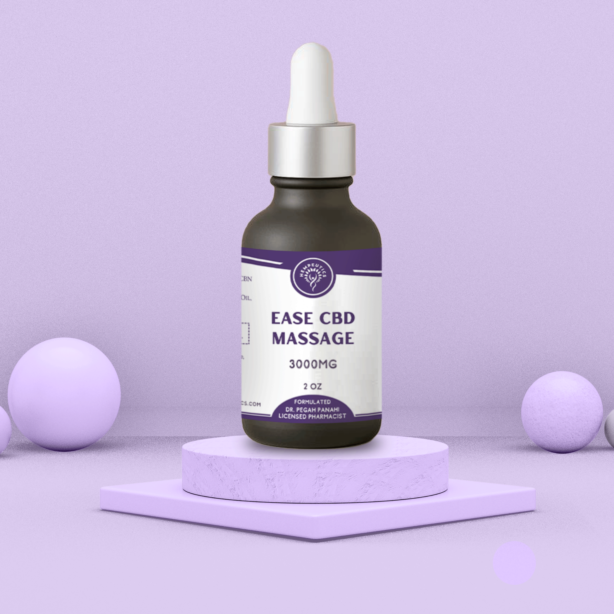 Image showing Ease CBD Massage Tincture 3000 mg.