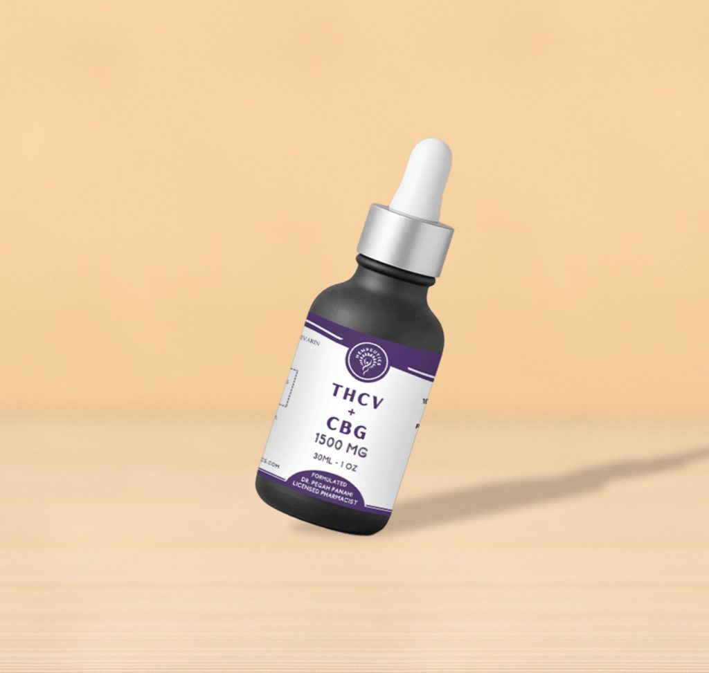 Image showing THCV + CBG 1500 mg tincture.