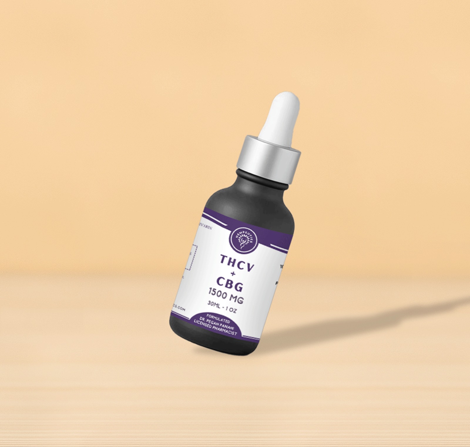 Image showing THCV + CBG 1500 mg tincture.