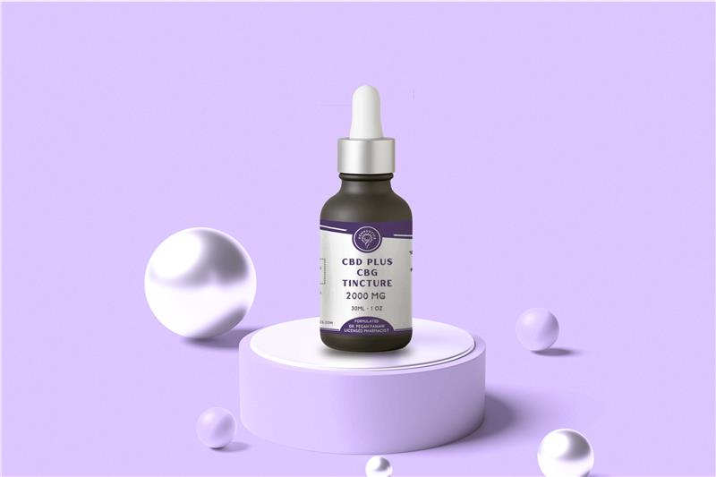 Image showing CBD plus CBG tincture 2000 mg.