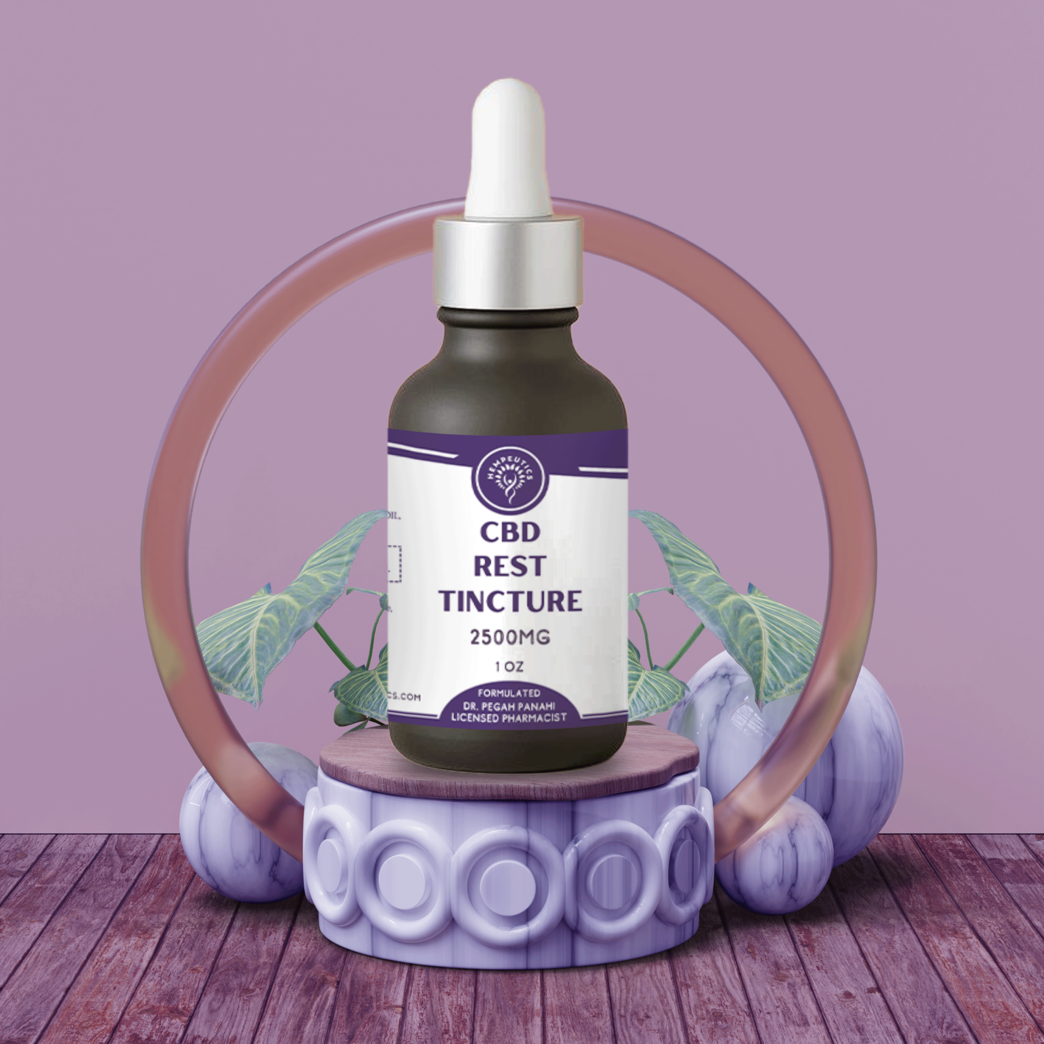 Image showing CBD Rest Tincture 2500 mg tincture.