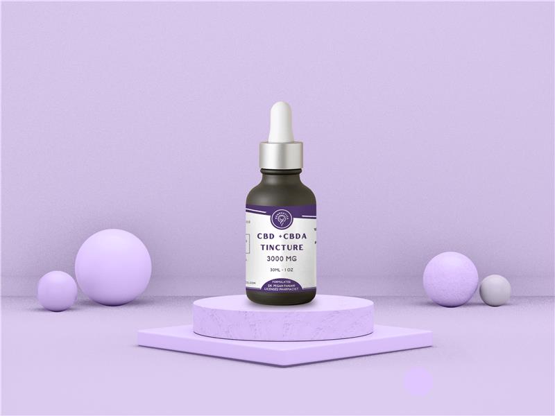 Image showing CBD + CBDA tincture 3000 mg.